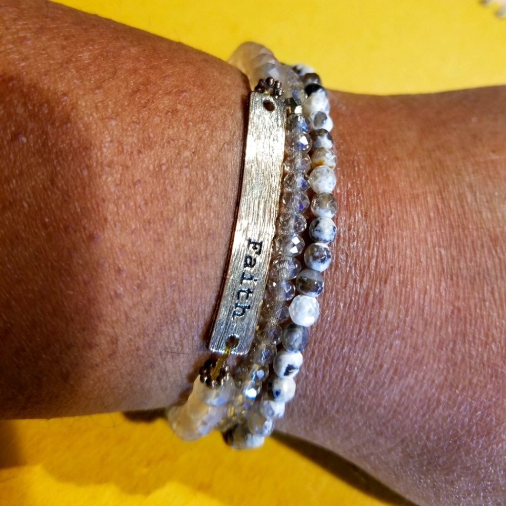 Faith Character Beaded Bracelet #2